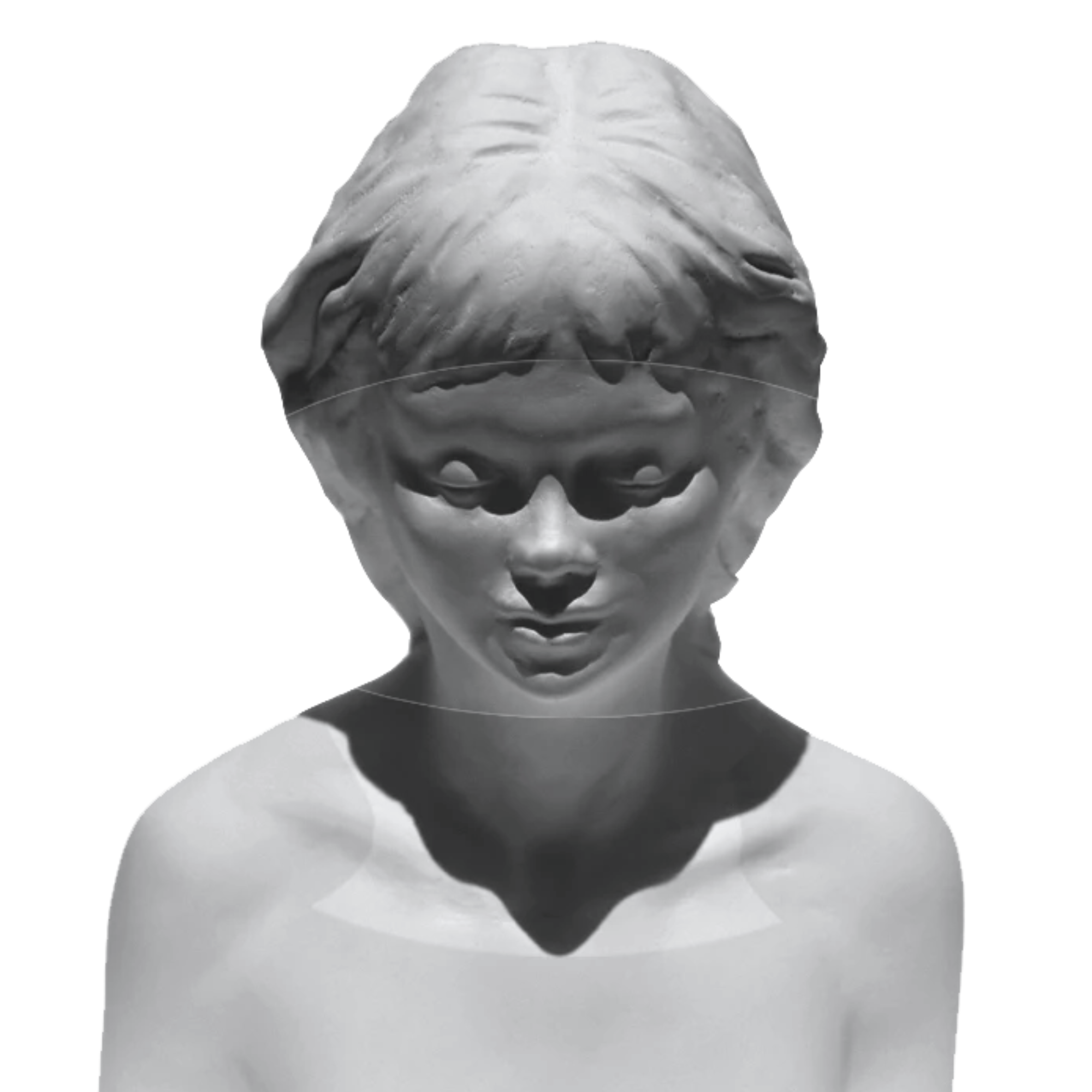 Plaster Bust Mona Powertex Products USA
