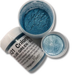 Pictured: Powertex Colortricx pigments in Blue Green.
