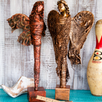 Wooden base for sculptures