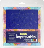 Gel Press Impressables Gel Plate 7x7 Rose Mandala