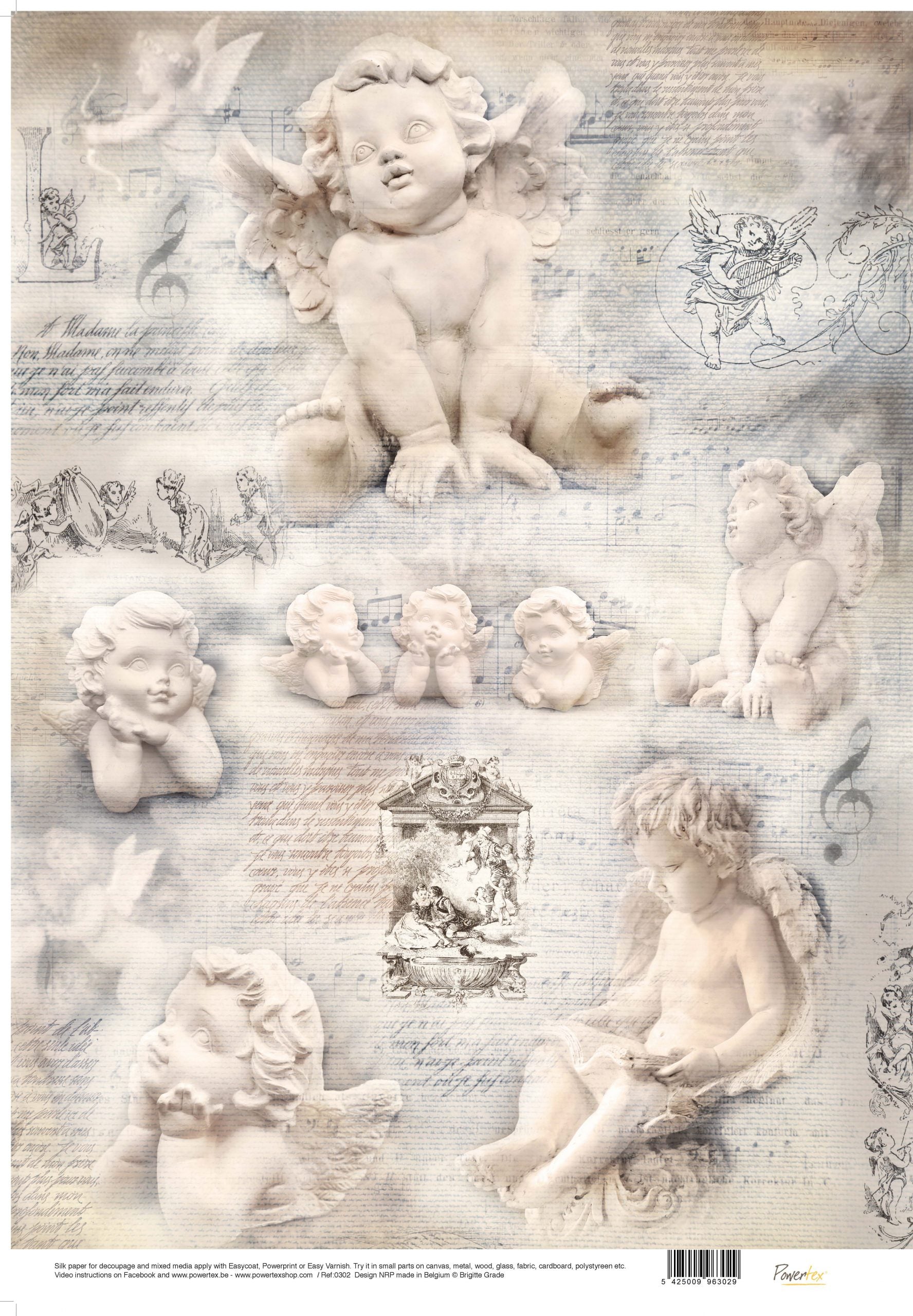Powertex Silk Paper - Angels 4 pack