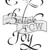 TCW2146 Believe Stencil