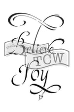 TCW2146 Believe Stencil