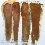 Pictured: Showing the different effects between Powertex Rusty Powder mixed with Universal Medium, 3D Sand, and Easy Structure. 