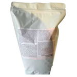 Pictured: Back of packaging for 1 kilogram Powertex Easy 3D Flex in resealable bag.