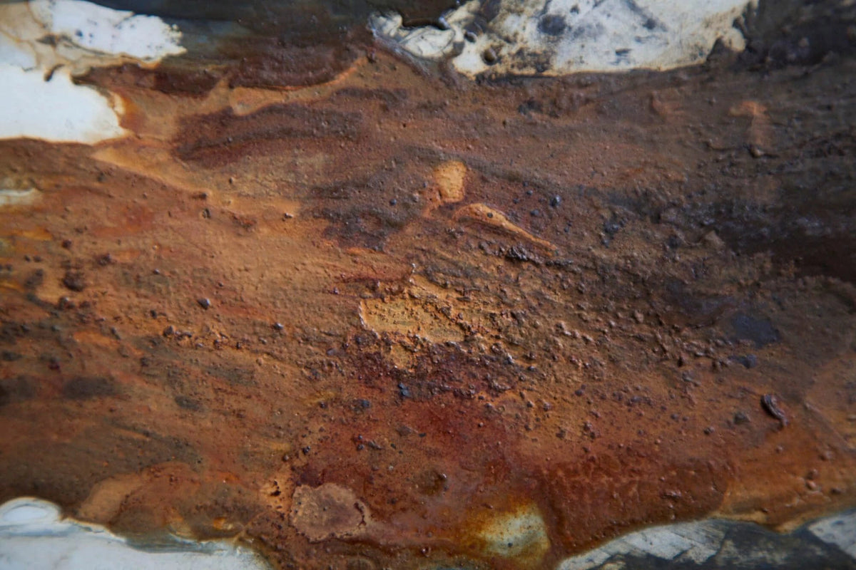 Coarse rust texture made with Powertex Rusty Powder, Universal Medium and 3D Sand