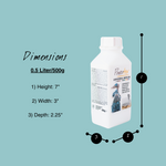 Dimensions of 500g Powertex Universal Medium