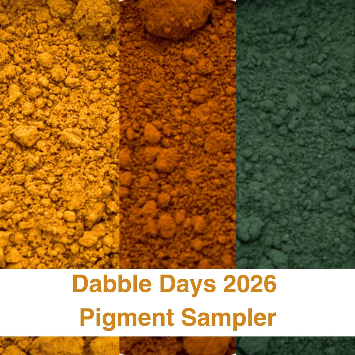 Dabble Days 2026 Pigment Sampler Bundle - Mocha, Green, Yellow Ochre