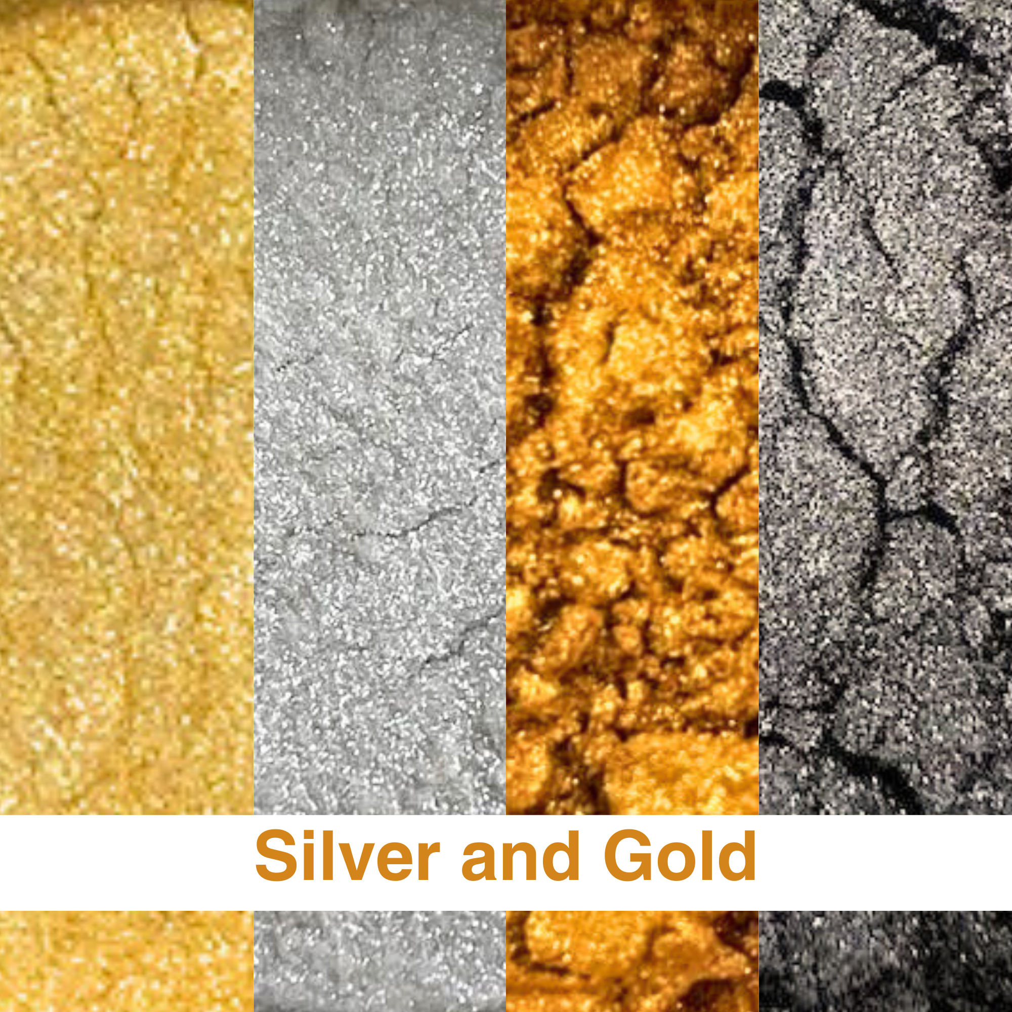 Sample Kit - Silver and Gold Pigment Bundle