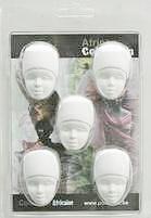Powertex plaster - Lady 5 half heads